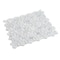 Apollo Tile White 11x13 Bianco Carrara Marble Polished Floor and Wall Mosaic Tile 4.85 sqft/case, 5PK APLDC88G12A - alternate 2