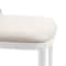 Leisuremod Tule Dining Side Chair with Velvet Seat and White Powder-Coated Steel Frame, Walnut/Beige, 2PK TWCWN18BG2 - alternate 4