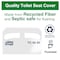 Tork Toilet Seat Cover, 1/2 Fold, White, 250 Sheets TC0020 - alternate 2