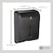 Georgia-Pacific 15-3/8"H x 11-1/4"W Multifold Dispenser, Translucent Smoke 56650A - alternate 2