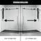 Vigo E-Class 34 in. L x 46 in. W x 76 in. H Frameless Sliding Rectangle Shower Enclosure in Matte Black VG6053MBCL48 - alternate 2