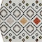 Homeroots 8' Ivory Red And Gray Round Geometric Washable Indoor Outdoor Area Rug 612186 - alternate 3