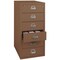 Fireking 6 Drawer, 1 Hr Fire, Vertical, 25" wide for Card Check & Notes Tan 6-2552-CTN - alternate 2