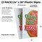 Signmission Chicago Style Pizza, Plastic Signs Only 24 Inch x 36 Inch, Corrugated Plastic, 2PK CSB-2436-2PACK-Chicago Style Pizza - alternate 2