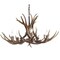 Jonathan Y Eldora 30" 5-Light Rustic Farmhouse Adjustable Resin Antler LED Chandelier, Brown JYL6300A - alternate 1