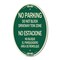 Signmission Do Not Block Driveway Tow Zone - No Estacione, 12 In X 18 In Architectural, Heavy Gauge Aluminum A-OV-G-1218-24173 - alternate 1