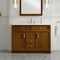 James Martin Vanities Bellshire 48" Single Vanity, Honey Oak w/ 3 CM White Zeus Silestone Top 660-V48-HNO-3WZ - alternate 3