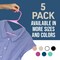 Lifemaster Heavy-Duty Plastic Hangers, Non-Slip, Space-Saving, Holds 5 lbs, Pink, 5PK LMPLCPIK5 - alternate 2