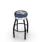 Holland Bar Stool Co 30" Blk Wrinkle Georgia Tech Swivel Bar Stool, Chrome Ring L8B3C30GATech - alternate 1