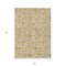 Homeroots 8' X 10' Gold Gray And Beige Floral Washable Indoor Outdoor Area Rug 595952 - alternate 4