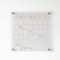 Martha Stewart Grayson Acrylic Dry Erase Wall Calendar w/Dry Erase Mrkr and Mntng Hrdwr, 14in. Sq, Clr w/Gld Prnt BR-AC-3636-GD-CLRGLD-MS - alternate 3