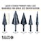Klein Tools Step Drill Bit, Flute, 3/16 to 7/8-Inch QRST14 - alternate 6