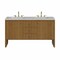 James Martin Vanities Hudson 60" Double Vanity, Honey Oak w/ 3 CM Eternal Jasmine Pearl Silestone Top 435-V60D-HNO-3EJP - alternate 1