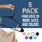 Lifemaster Heavy-Duty Plastic Hangers, Non-Slip, Space-Saving, Holds 5 lbs, Black, 5PK LMPLCBK5 - alternate 2