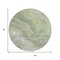 Homeroots 8' Artichoke Green Lavender And Ivory Round Abstract Washable Indoor Outdoor Area Rug 618192 - alternate 2