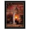 Homeroots Tinners Lantern 3 Black Framed Print Wall Art 406877 - alternate 1