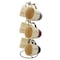 Elama Coffee House 6-Piece 12 oz. Mug Set with Stand, Assorted Colors EL-COFFEEHOUSE - alternate 1