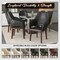 Leisuremod Vivara Collection Modern Dining Chair in Dark Grey VC23DGR - alternate 2