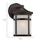 Homeroots Bronze Hanging Lantern Shape Wall Light 398553 - alternate 4