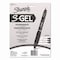 Sharpie S-Gel Fashion Barrel Gel Pen, Retractable, Medium 0.7 mm, Black Ink, Pearl White Barrel, 8PK 2169762 - alternate 2