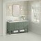 James Martin Vanities Breckenridge 60 in. Single Vanity, Smokey Celadon, w/ 3 CM Victorian Silver Quartz Top 330-V60S-SC-3VSL - alternate 2