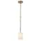 Nuvo Liam, 1 Light Mini Pendant, Burnished Brass, White Opal Glass 60/8205 - alternate 2