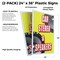 Signmission Car Stereo & Speakers, Plastic Signs Only 24 Inch x 36 Inch, Corrugated Plastic, 2PK CSB-2436-2PACK-Car Stereo & Speakers - alternate 2