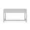 Martha Stewart Hutton Shaker Style Home Office 3 Drawer Desk in Gray w/Brushed Nickel Hardware ZG-ZP-20-GY-MS - alternate 3