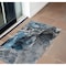 Homeroots 3' X 5' Ivory Blue and Gray Abstract Washable Non Skid Indoor Outdoor Area Rug 559427 - alternate 1