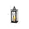 Homeroots Set of Two Clear And Black Glass And Metal Tabletop Lantern Candle Holders, 2PK 719768 - alternate 2
