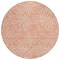 Homeroots 8' Salmon And Ivory Round Abstract Washable Indoor Outdoor Area Rug 599756 - alternate 2