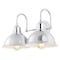 Jonathan Y Frisco 17.25" 2-Light Farmhouse Industrial Iron LED Vanity, Chrome JYL7482A - alternate 6