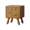 Homeroots 19in Sepia Solid Wood Console Accent Cabinet With Single Door And Two Drawers 712211 - alternate 1