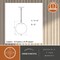 Vaxcel Linden 1L Gold Brass Mid-Century Modern Pendant Light White Globe Glass P0414 - alternate 3