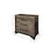 Homeroots 37" Brown and Gray Solid Wood Three Drawer Chest 524595 - alternate 4
