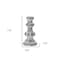 Homeroots Set of Four White Washed Resin Tabletop Candle Sticks, 4PK 517605 - alternate 3