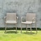 Homeroots Set of Four 22" Taupe Heavy Duty Plastic Outdoor Stacking Arm Chairs 565273 - alternate 2
