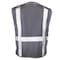 Dome75 Hi-Vis Safety Vest SM/MD Class Non-ANSI/Enhanced Visibility , Zipper 2 Pockets, 1 Mic Tab DV1281 - alternate 4