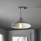 Jonathan Y Cisco 11.8 in. Iron Modern Farmhouse LED Semi Flush Mount, Chrome JYL9532B - alternate 3