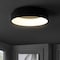 Jonathan Y Ring 17.7 in. Integrated LED Metal Flush Mount Ceiling Light, Black JYL7206B - alternate 5