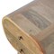 Homeroots 21" Brown Solid Wood Round Two Drawer Nightstand 651877 - alternate 3