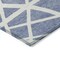 Homeroots 5' X 8' Denim Blue And Ivory Geometric Washable Indoor Outdoor Area Rug 600439 - alternate 3