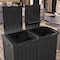 Suncast Dual Trash Hideaway, Black GHD6400 - alternate 2