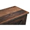 Homeroots 84in Dark Brown Distressed Reclaimed Wood Paneled Sideboard with Six Doors 521423 - alternate 3