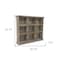 Homeroots 27in Dark Brown Solid Wood Wall Mounted Display Stand 399692 - alternate 2
