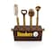 Picnic Time Family Of Brands NFL Pittsburgh Steelers Sidecar 5-Piece Bar Tool Set, (Acacia Wood) 672-05-508-257-2 - alternate 1