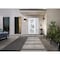 Vdomdoors Front Exterior Prehung FiberGlass Door Frosted Glass / Manux 8552 White Silk / Sidelight and Transo MANUX8552EXD-WS-W30+16 x H80+14-LH - alternate 1