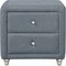 Homeroots Two Piece Gray Upholstered Solid and Manufactured Wood Bedroom Set 569358 - alternate 2