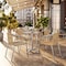 Flash Furniture Round Table Set, Aluminum, Plastic, Rattan, Stainless Steel, Grey TLH-ALUM-24RD-020BGECHR4-GG - alternate 4