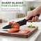 Nutrichef 17-Piece Kitchen Knife Block Set NCKNS17 - alternate 2